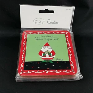 Divertidos Posavasos Ley de Murray Cócteles de Navidad Martini Set 4 Diseño Diseño Nuevo en Paquete - Imagen 1 de 9
