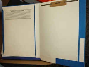 Qty=30: Allied Systems Products Folders, 2643DBE Blue Color - Picture 1 of 7