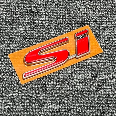 NUEVA INSIGNIA ROJA GENUINA 3D Si para maletero honda civic 2 puertas 4 puertas emblema trasero pegatina Foto 1 de 4