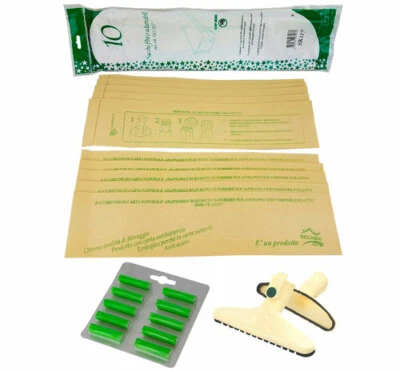 GECASA SRL TRE PEZZI SACCHETTI PROFUMINI SPAZZOLA ASPIRAPOLVERE VORWERK FOLLETTO 116 VK 117