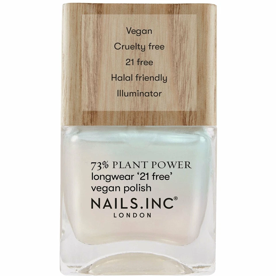 Nails inc Breathable Plant Power Nail Polish - Glowing Somewhere 14ml