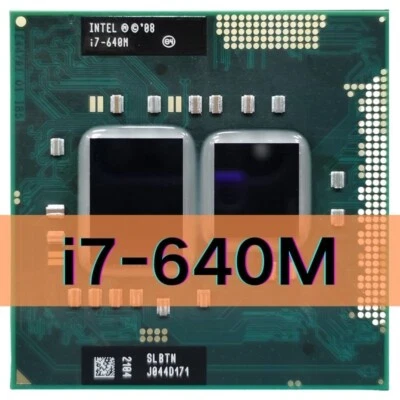 Intel Core i7-640M i7 640M SLBTN 2.8 GHz Dual Core Processor Laptop CPU 4W 35W - Image 1 of 2