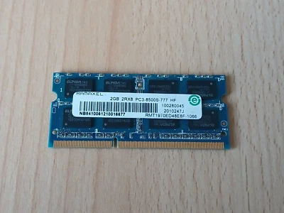 RAMAXEL RMT1970ED48E8F-1066 2GB 2RX8 PC3-8500S-777 HF *1 Stück* *Gebraucht* - Bild 1 von 2