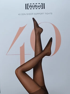 Wolford 40 Den Sheer Support Tights Strumpfhose leicht stützend matt schwarz - Bild 1 von 3
