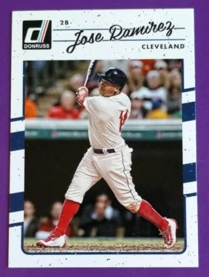 2017 Panini Donruss #85 Jose Ramirez Cleveland Indians  - Image 1 of 2