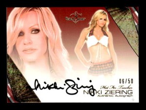 2011 Bench Warmer Hot for Teacher #20 Nikki Ziering Auto /50 - NM-MT