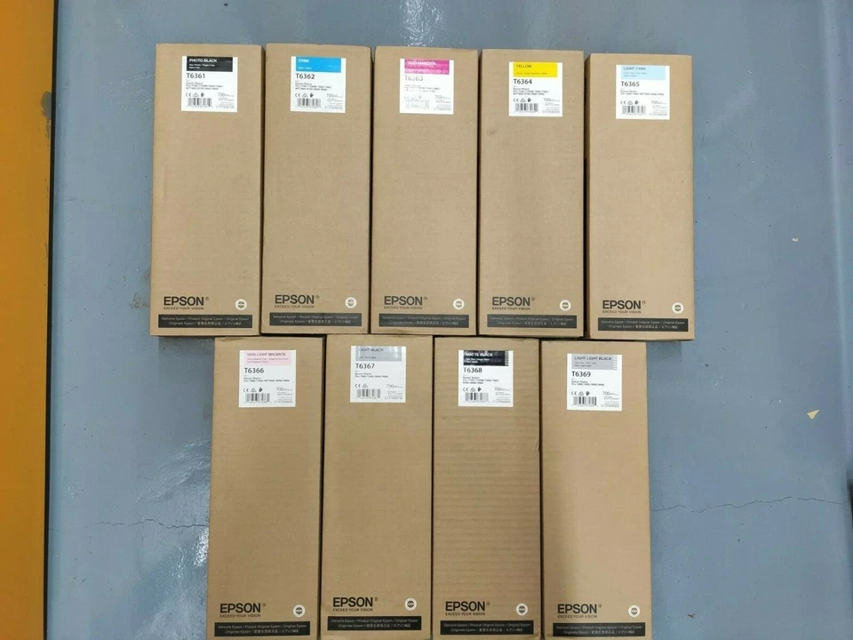 Genuine Epson T6361 T6362 T6363 T6364 T6365 T6366 T6367 T6368 T6369 lot VAT inc. - Image 1 of 1