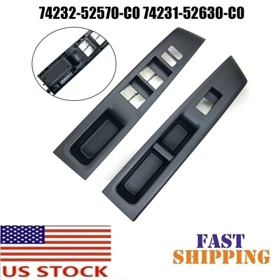 Reposabrazos ventana puerta delantera izquierda+derecha panel superior bisel apto para Toyota Yaris 2010-2014 Foto 1 de 4