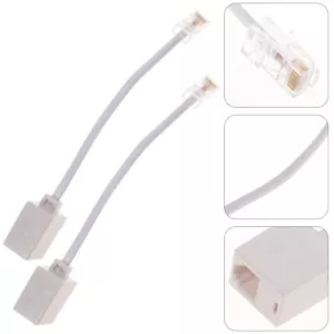 2pcs Adattatore da Rj11 a Rj45 Adattatore da Telefono a Ethernet Cavo Ethernet - Foto 1 di 10