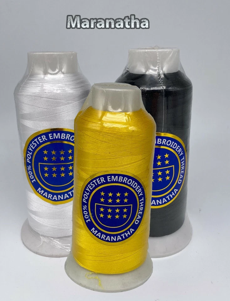 3 cones  Embroidery machine polyester thread 5000 yds  for tajima brother - Image 1 of 1