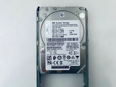 IBM 01NN116 01NN144 01NN142 1.8TB 10K 12Gb/s 2.5" SAS V5000 Gen2 HARD DRIVE - Image 1 of 4