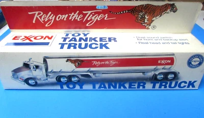 1993  EXXON " RELY ON THE TIGER"  TOY TANKER  TRUCK IN  ORIGINAL BOX -  NEW - Image 1 of 2