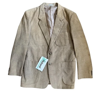 Blazer De Colección Pana Para Hombres L 42R Botones Bolsillos Forro Chaqueta Años 70/80 Abrigo Huband Foto 1 de 4