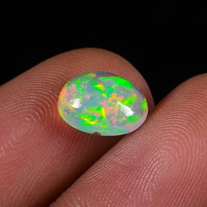Natural Ethiopian Opal Welo Fire Opal Cabochon 9x7 mm Lose gemstone - Picture 1 of 3
