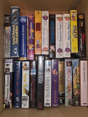 100 VHS Filme Sammlung Konvolut Genre Querbeet Rar Vintage Raritäten Original - Bild 1 von 4