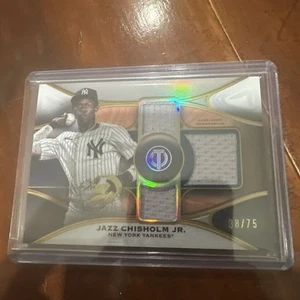 2025 Topps Tribute Jazz Chisholm Jr Triple Relic /75 #TTR-JC - Picture 1 of 1