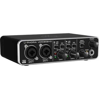 UMC202HD Audiophile 2x2, 24-Bit/192 kHz USB Audio Interface with Midas Mic Pr... - Image 1 of 4