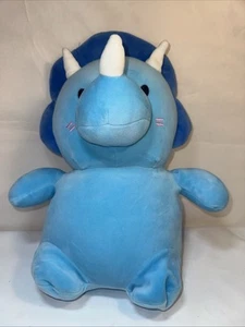 Greenbrier International Triceratops Plush Dinosaur Stuffed Animal Toy Blue 16" - Picture 1 of 8