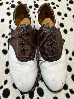 Nike Air Golf Waverly Last Oxford Hombres Zapatos Blanco/Marrón Picos Suaves 8.5 Foto 1 de 4