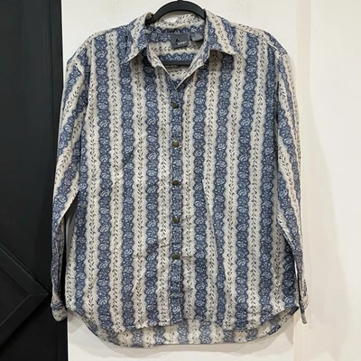 Camisa vintage LizWear floral con botones para mujer blusa occidental cabaña mediana Foto 1 de 4