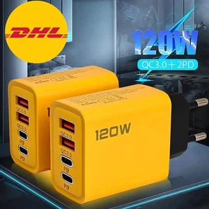 Aurum 120W USB-C Schnellladegerät 4-Port inkl. Kabel für iPhone Samsung Xiaomi - Bild 1 von 5