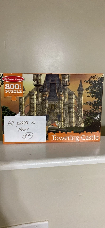 Melissa & Doug Towering Castle 200-Piece Puzzle USED ALL IN BOX - Image 1 of 1