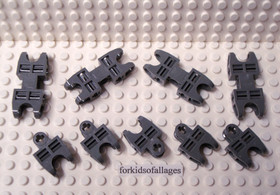 LEGO Bionicle Technic 47296 32174 Ball Joint Sockets Gray 9 Pc (8601 Toa Vakama)