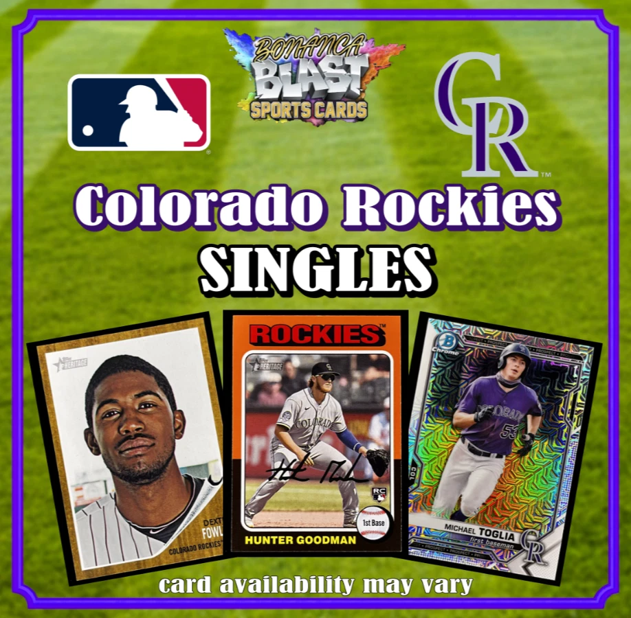 COLORADO ROCKIES SINGLES ~ Multiple Players, Multiple Years ~ Volume Discounts! - Image 1 of 1