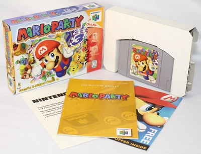 Mario Party N64 Nintendo 64 Complete CIB Authentic! Very Good Condition! RARE! - Image 1 of 4