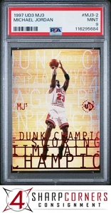 1997 UD3 MJ3 #MJ3-2 MICHAEL JORDAN BULLS HOF PSA 9 - Picture 1 of 4
