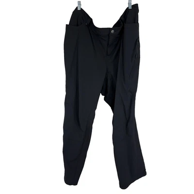 Duluth Trading Women 26W Flexpedition Pants Bootcut Solid Black Multiple Pockets - Image 1 of 4