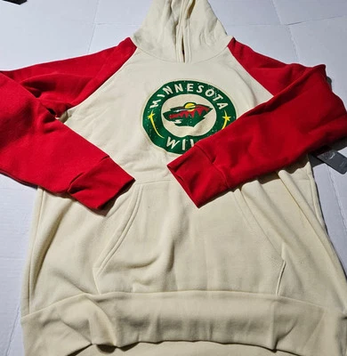 Fanatics старое время хоккей Миннесота дикий толстовка с капюшоном Джерси унисекс размер большой США новый - Изображение 1 из 4