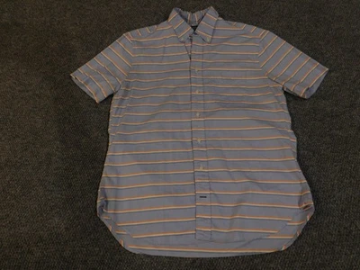 Gitman Bros Vintage Shirt Mens Large Blue Orange Stripe Button Down Made USA - Image 1 of 4