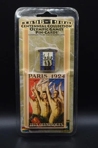 1996 Centennial Collection Olympic Games Pin - Card Paris 1924 NEW - Picture 1 of 4