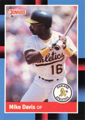 Mike Davis #281 1988 Donruss Oakland Athletics Baseball - Image 1 of 2
