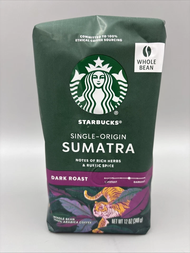 Starbucks Dark Sumatra Whole Bean Coffee 12 Oz