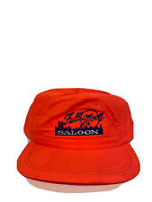 Vintage 80’s FULL MOON SALOON Neon Orange Adjustable Trucker Hat