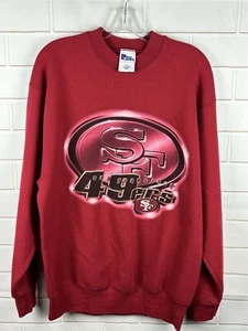 Vintage San Francisco 49ers SF Pullover Sweatshirt USA NFL Size Large Pro Player - Bild 1 von 7