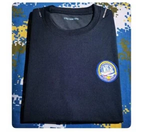 Camiseta de manga corta de entrenamiento de barcos Fujian portaaviones del ejército de China - Imagen 1 de 4