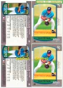 2x BOWMAN 2000 SEAN McNALLY MLB RC FLORIDA MARLINS #292 MINT ROOKIE CARD LOT - Bild 1 von 2