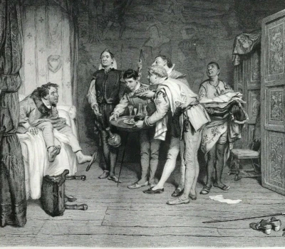 Christopher Sly Taming of the Shrew After Orchardson Original engraved 1867 - image 1 of 2
