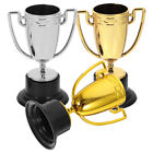  3 Pcs Silver and Bronze Trophies Sports Plastic Travel Winner Adornments