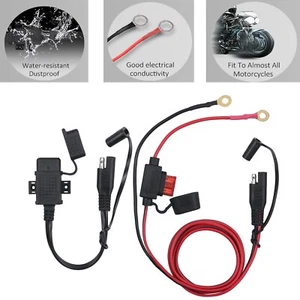 Motorrad Ladegerät 12V SAE zu USB Adapter Stecker Plug Kabel Wasserdicht neu - Zdjęcie 1 z 10