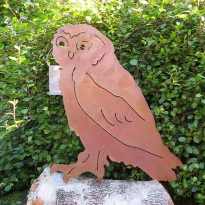 Eule Uhu Edelrost Rost Gartendekoration Deko Garten Gartendeko 802017 - Bild 1 von 4