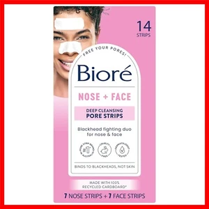 Biore Cleansing Combo: 14 Oil-Free Blackhead & Pore Strips for Sensitive Skin - Picture 1 of 10