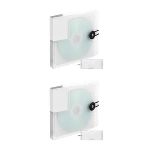 Set of 2 CD Booklet Travel Disc Holder Storage Case Portable Cases - Afbeelding 1 van 12