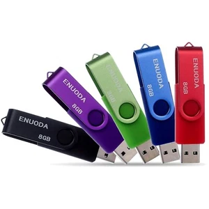 USB Speicherstick 8GB Mehrfarbig Hochgeschwindigkeit 5er Pack - Bild 1 von 2