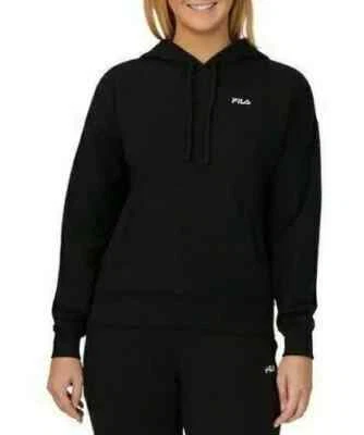 Sudadera con capucha para mujer Fila polar negra talla XXL Foto 1 de 2