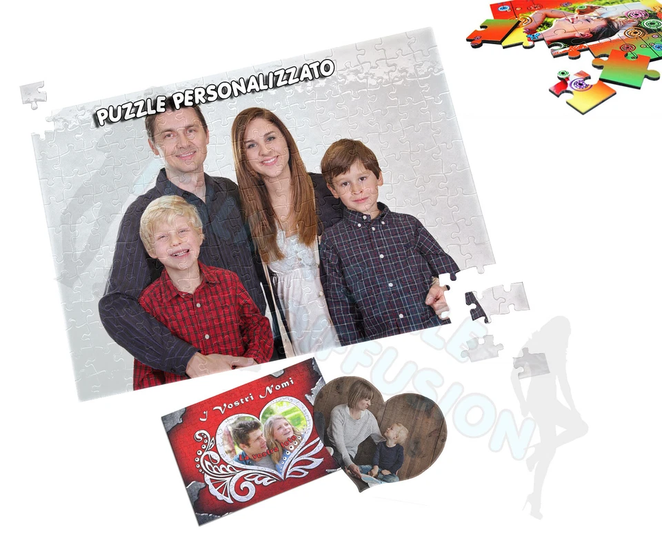 PUZZLE PERSONALIZZATO STAMPA PERSONALIZZATA A3 297 X 420 MM RETTANGOLARE FOTO - Immagine 1 di 1
