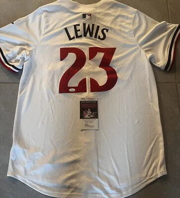 ROYCE LEWIS SIGNED MINNESOTA TWINS NIKE AUTHENTIC BASEBALL JERSEY JSA COA - Image 1 of 4